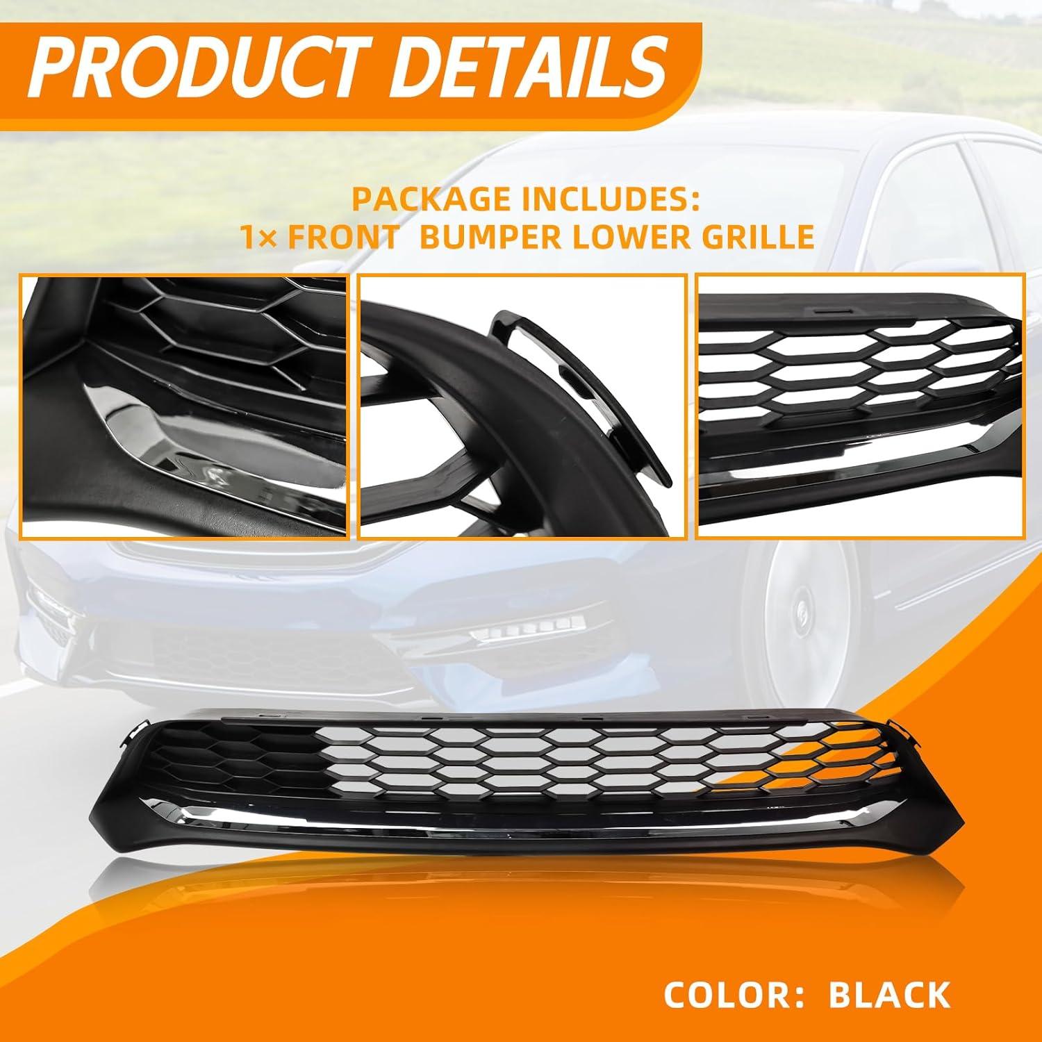 Rejilla Inferior Parachoques Frontal YLT AUTO Honda Accord 2016-2017