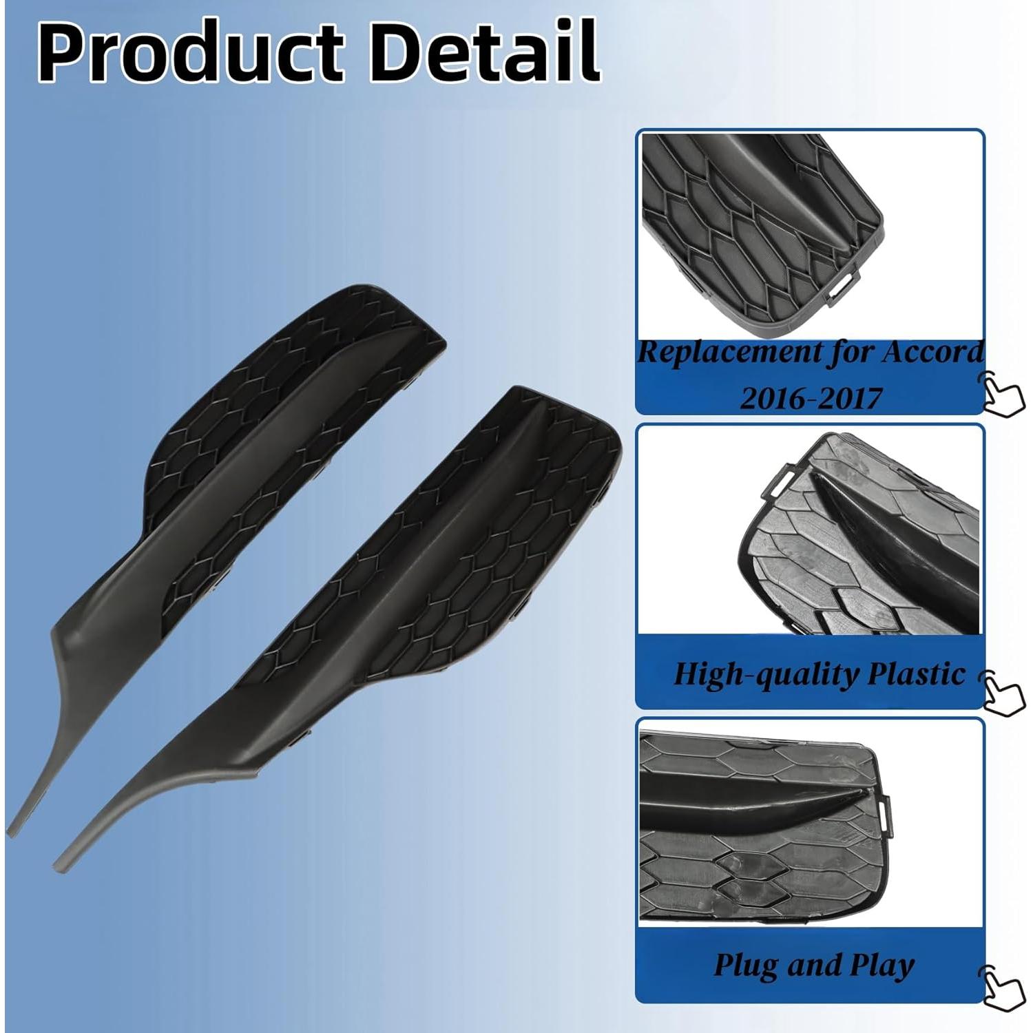 Cubiertas de Repuesto WFLNHB para Luz de Niebla Honda Accord 2016-2017