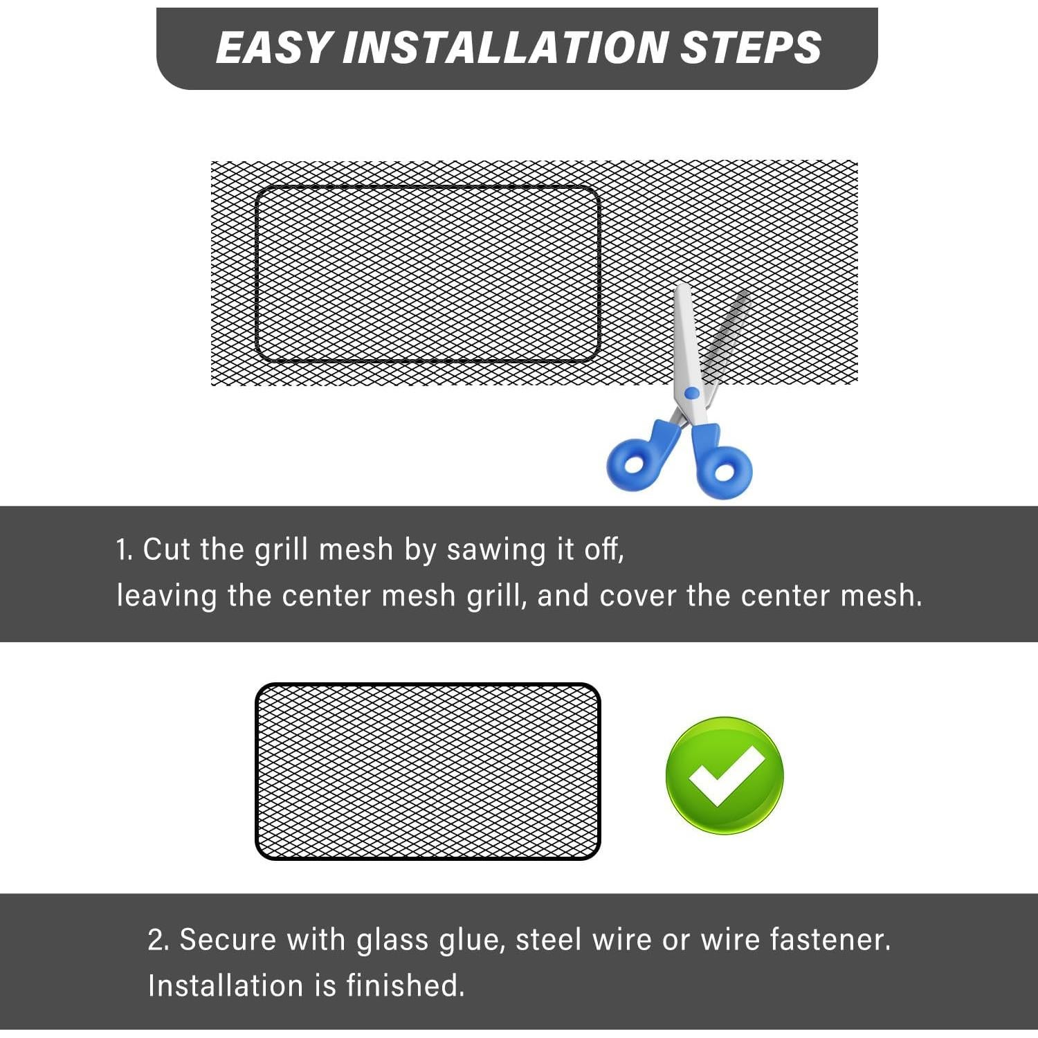 Malla de Rejilla para Parrilla de Coche CXCCOI 101.6x33.02 cm