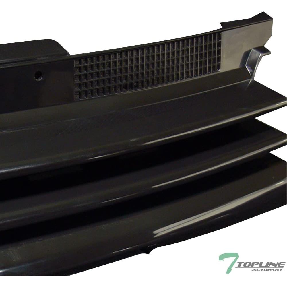 Parrilla Delantera Horizontal Negra Brillante TLAPS VW Golf 1999-2006