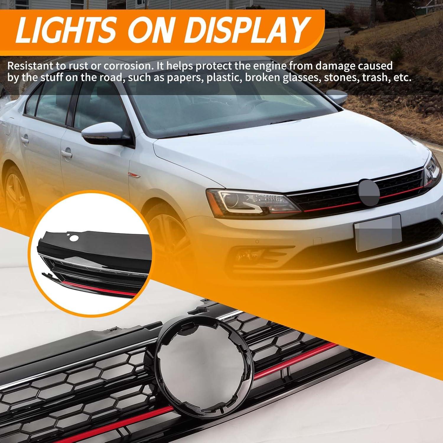 Rejilla Frontal YLT AUTO para Volkswagen Jetta 2015-2018