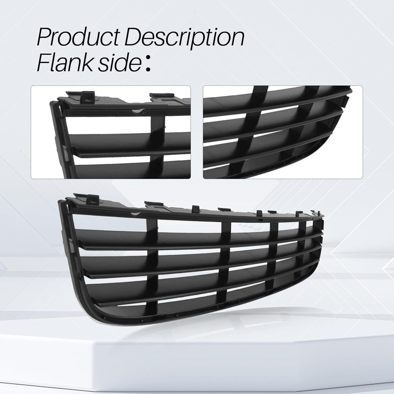 Rejilla Inferior Parachoques Frontal CarPartsDepot Jetta 2005-2010