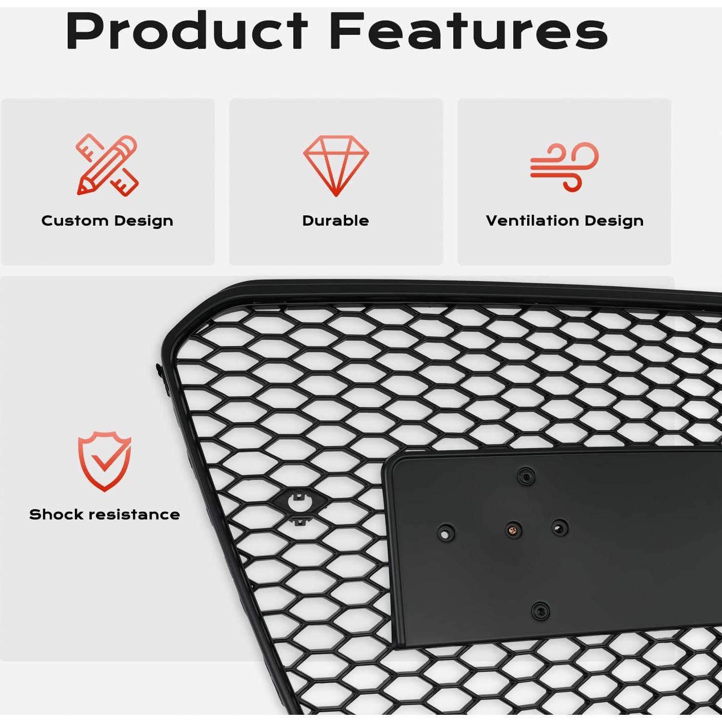 Rejilla Parachoques Frontal KARPAL Audi A5 S5 RS 2013-2016