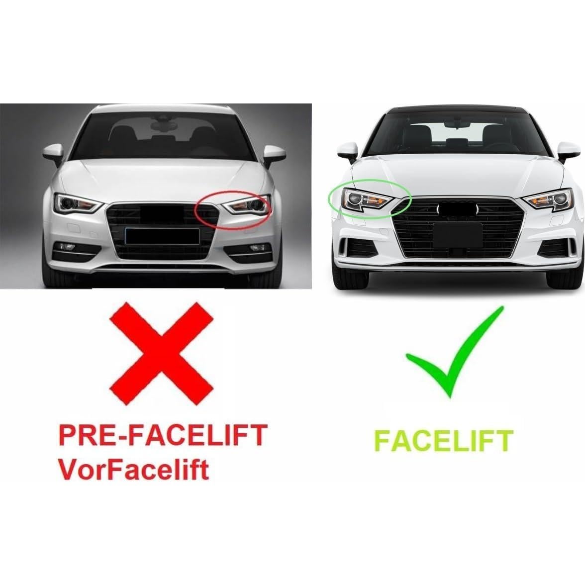 Rejilla Frontal NeespoC para Audi A3/S3 2017-2020 Estilo RS3