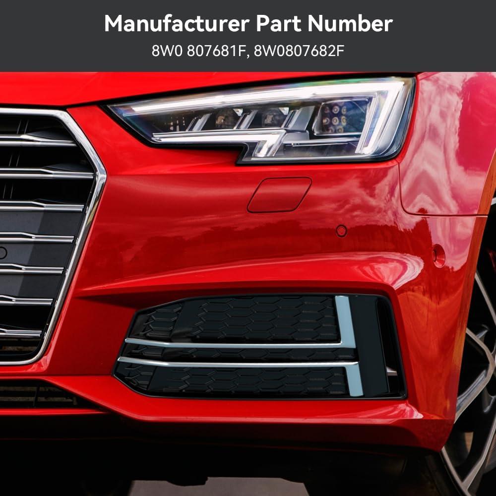 Cubierta de Luz Antiniebla Delantera Topteng para Audi S4/A4 B9 2016-2018