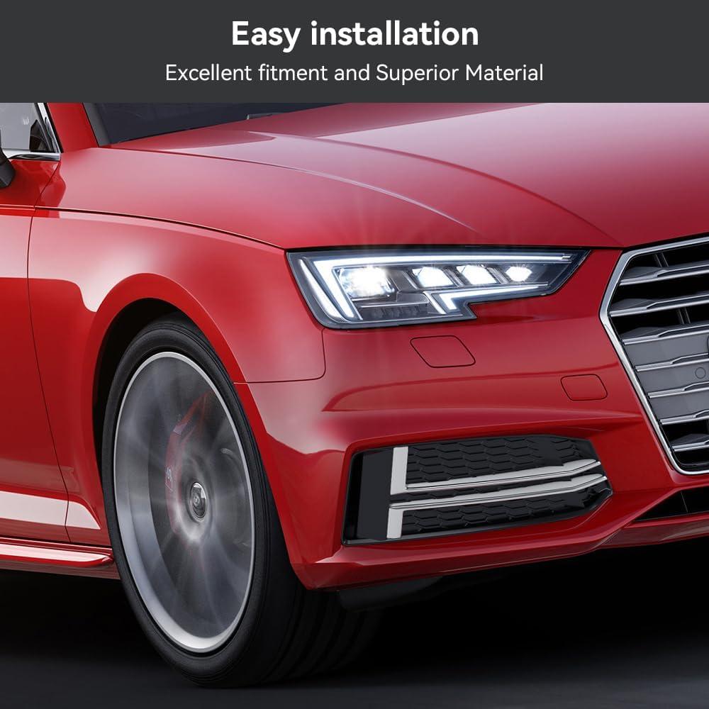 Cubierta de Luz Antiniebla Delantera Topteng para Audi S4/A4 B9 2016-2018