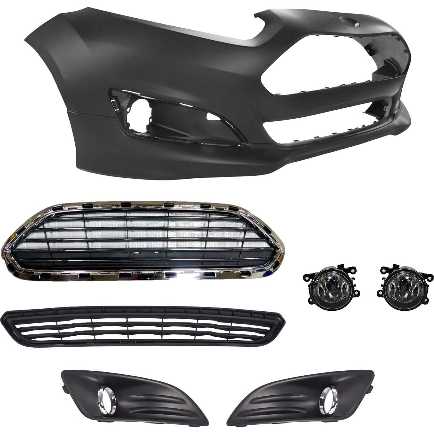 Juego de Cubierta de Parachoques Frontal Ford Fiesta 2014-2019