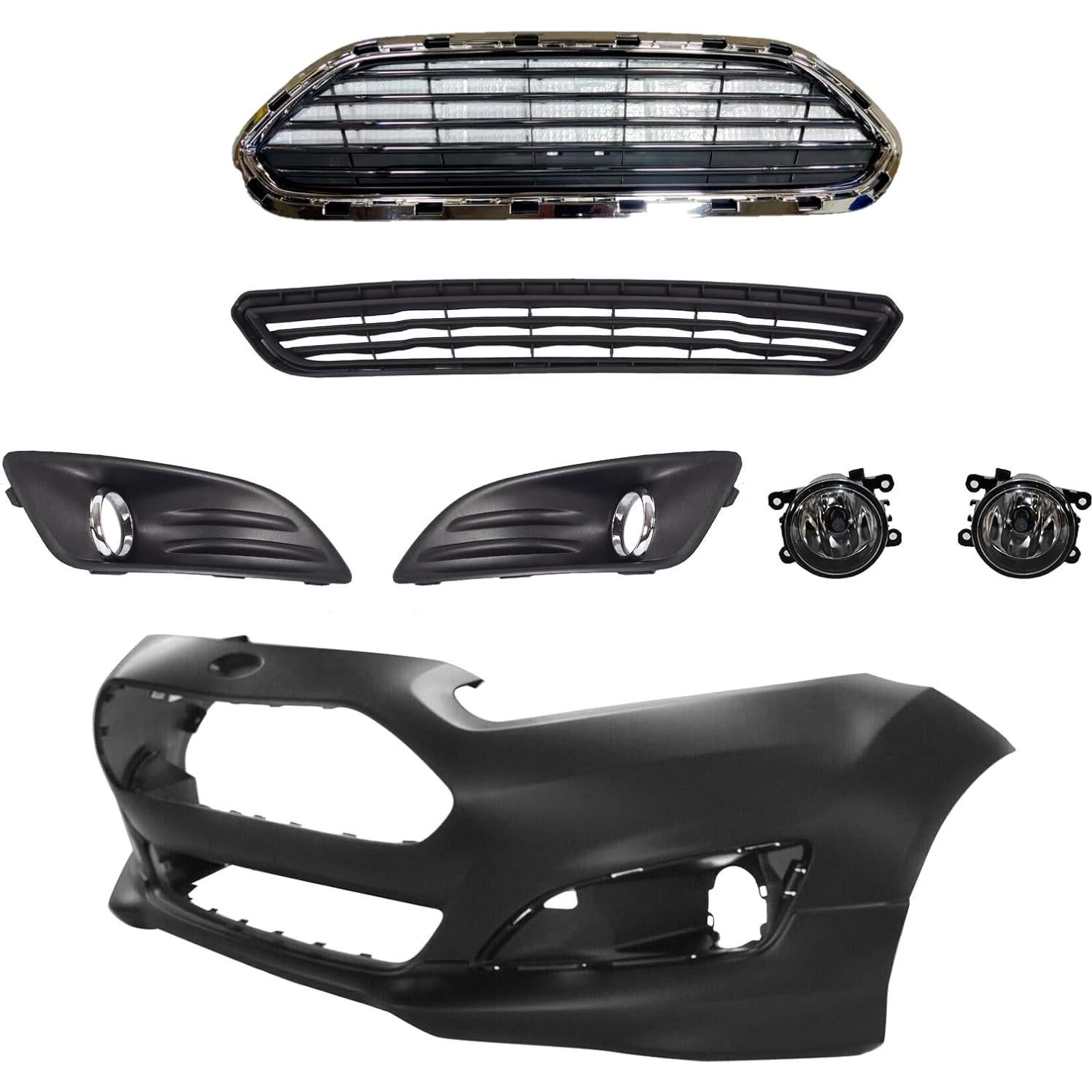 Juego de Cubierta de Parachoques Frontal Ford Fiesta 2014-2019