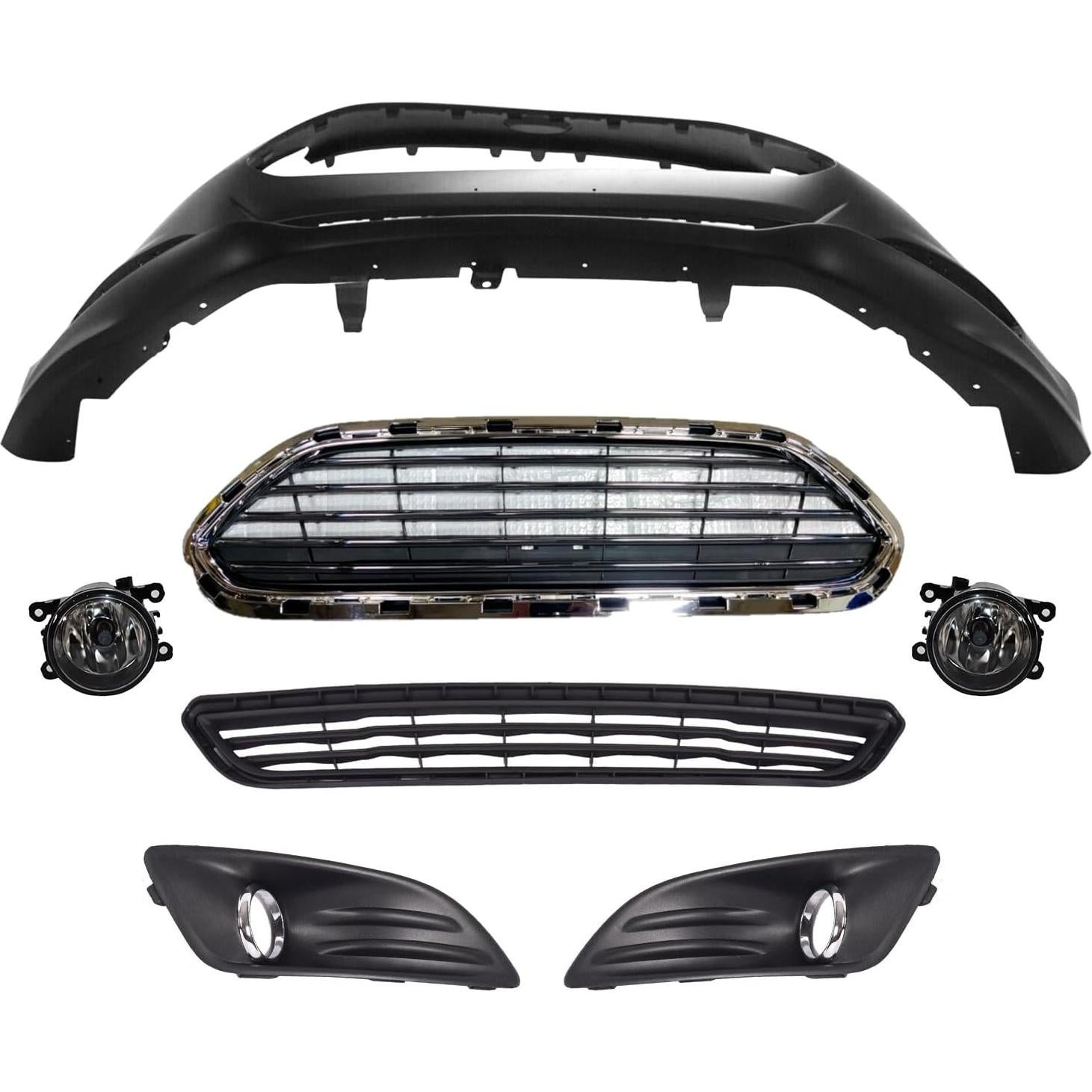 Juego de Cubierta de Parachoques Frontal Ford Fiesta 2014-2019