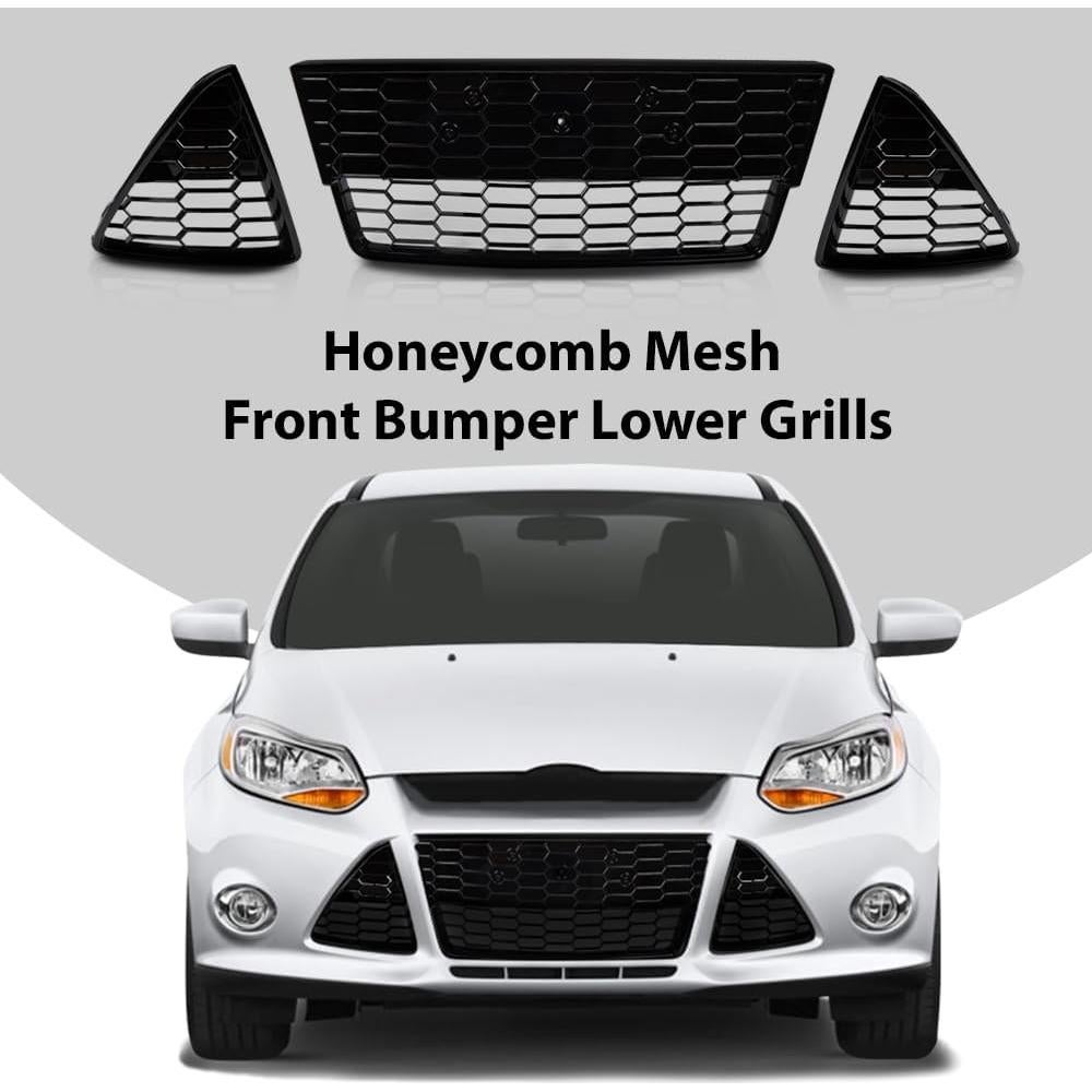 Rejilla Inferior PIT66 para Ford Focus 2012-2014 Modelos S y SE