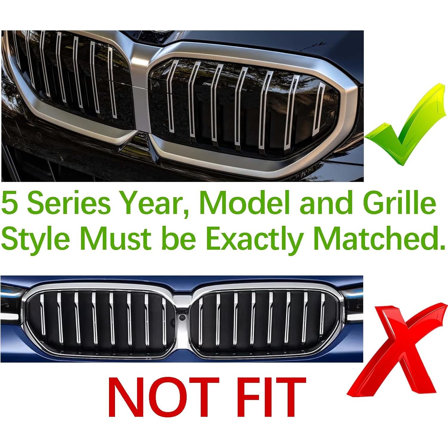 Inserts de Parrilla para BMW Serie 5 2024 2025 7-Beam VaisbyTown