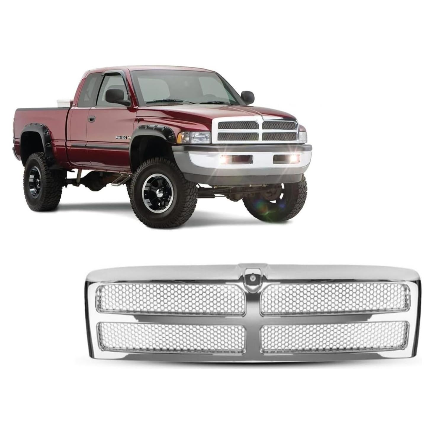 Rejilla Delantera Cromada para Dodge Ram 1994-2002