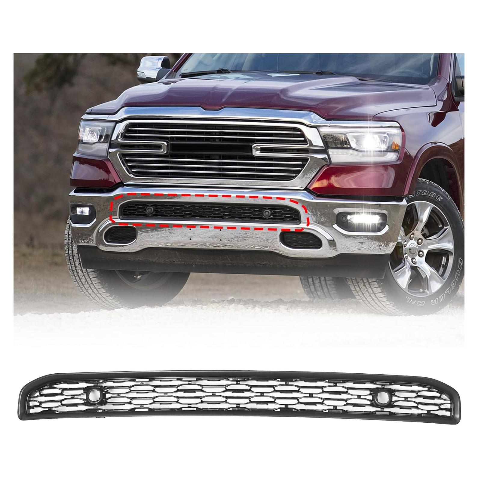 Parrilla Inferior Parachoques Delantero VLINCAR Dodge Ram 1500 2019-2022