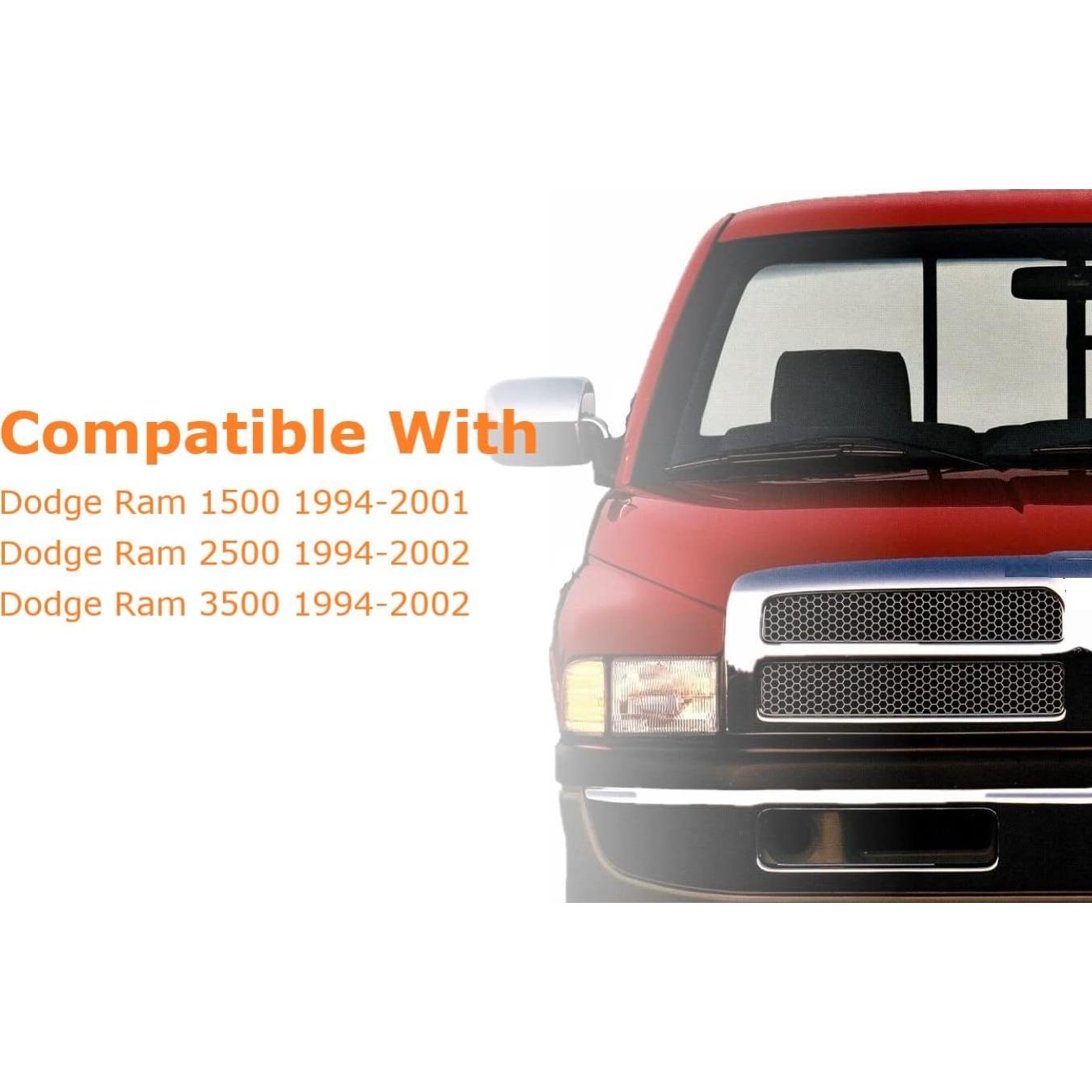Parrilla Frontal Dodge Ram 1500 1994-2002 EzMech Negra