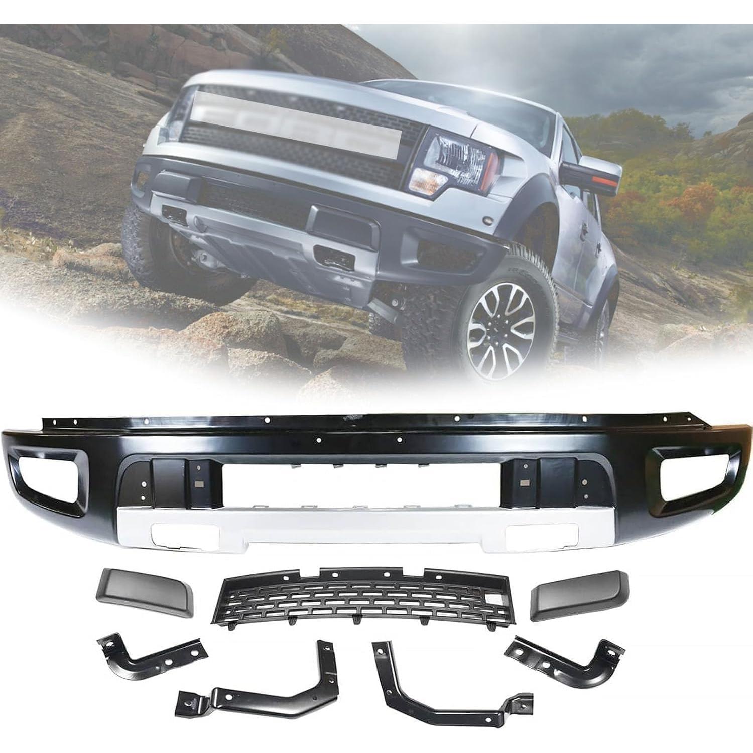 Kit de Rejilla Inferior Parachoques Frontal JKYH para Ford F150 SVT Raptor 2010-2014