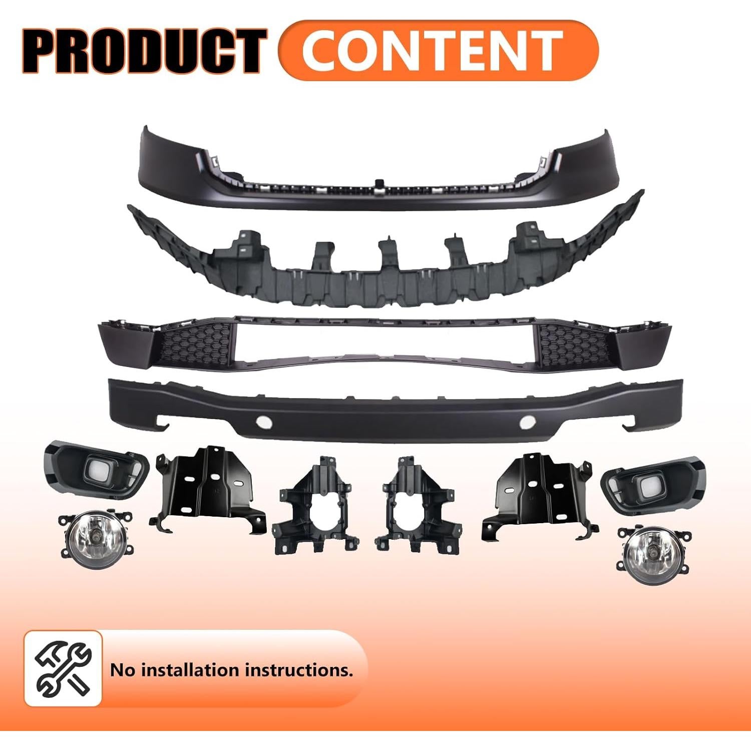 Parachoques Superior JX RACING para Ford Ranger 2019-2023