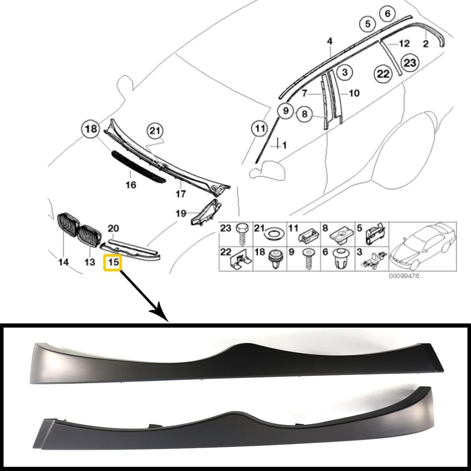 Parachoques Lateral Izquierdo y Derecho GSRECY para BMW E46