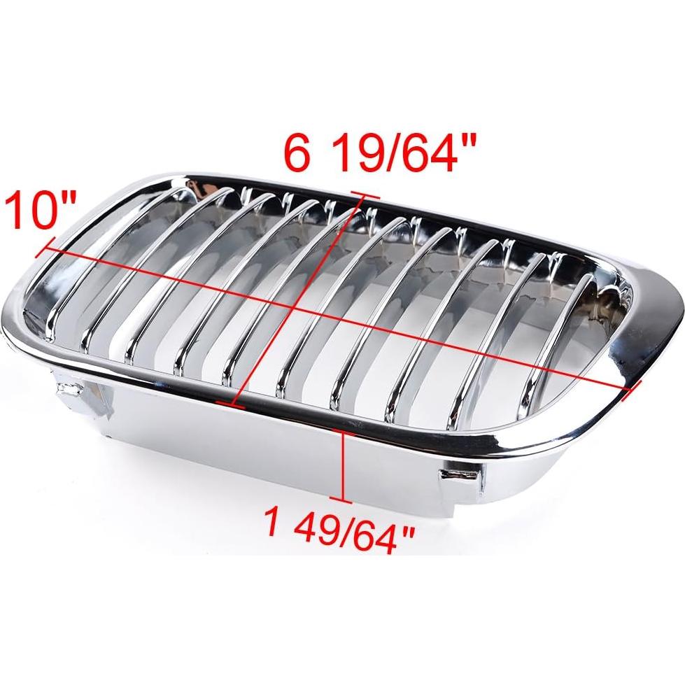 Parrillas de Riñón Cromadas AutoXcessori para BMW E46 320i-330i