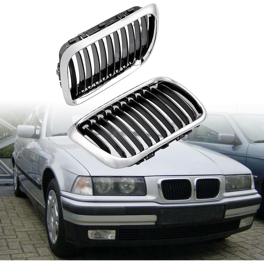 Parrilla Delantera BMW E36 3 Series 1997-1999 Negro Cromo