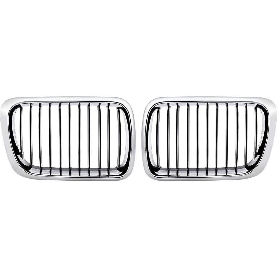 Rejilla delantera BMW E36 3-Series 1997-1999 Cromada Negra