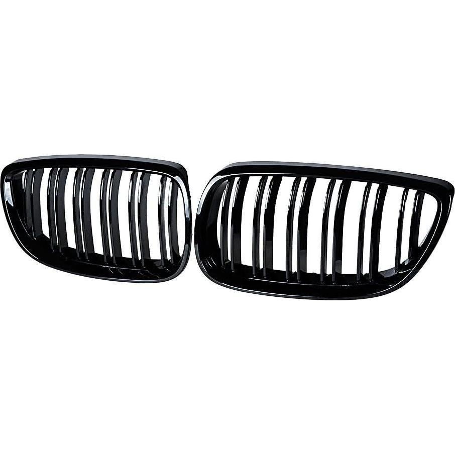 Rejilla Frontal GSRECY Doble Listón Negro Brillante BMW E92 E93