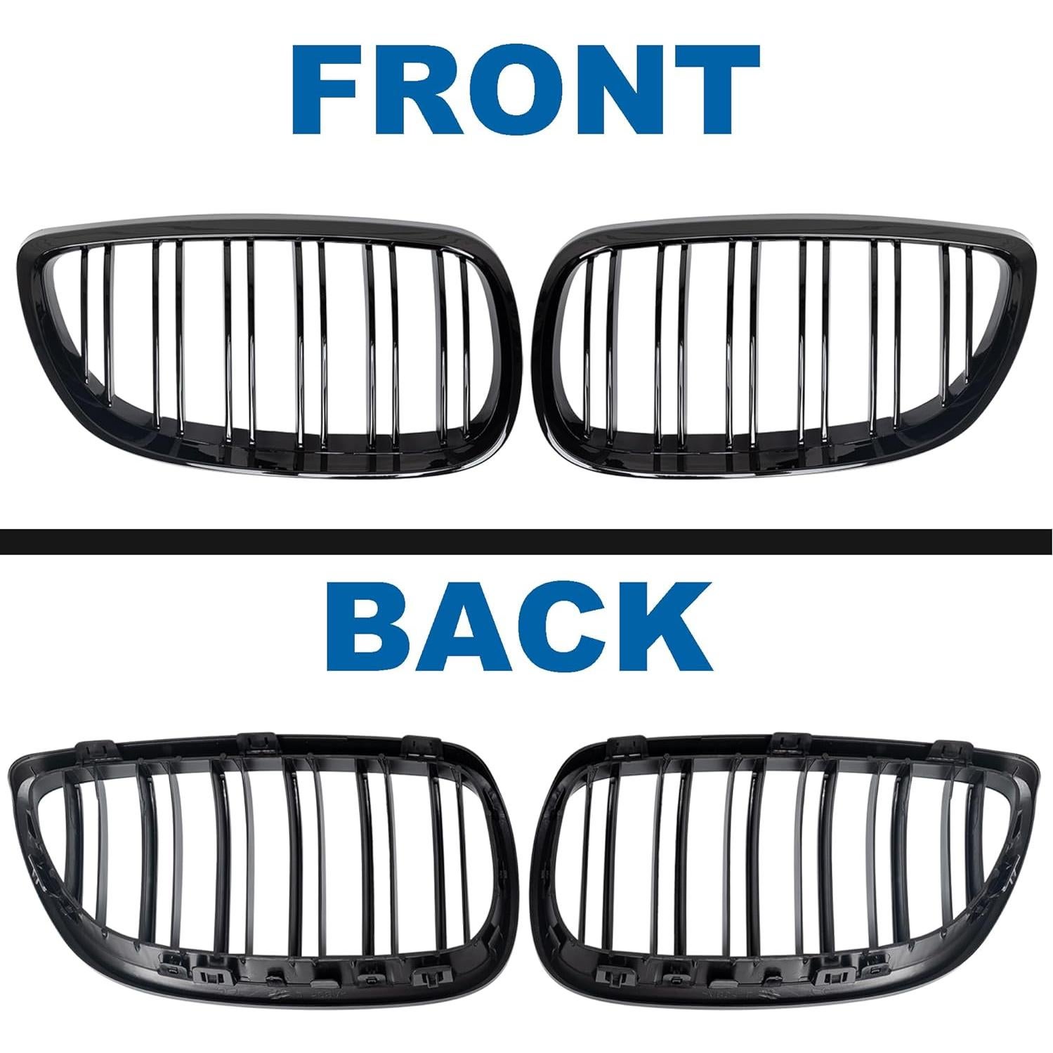 Rejilla Frontal Doble Listón Negro Brillante BILLDIO E92 E93