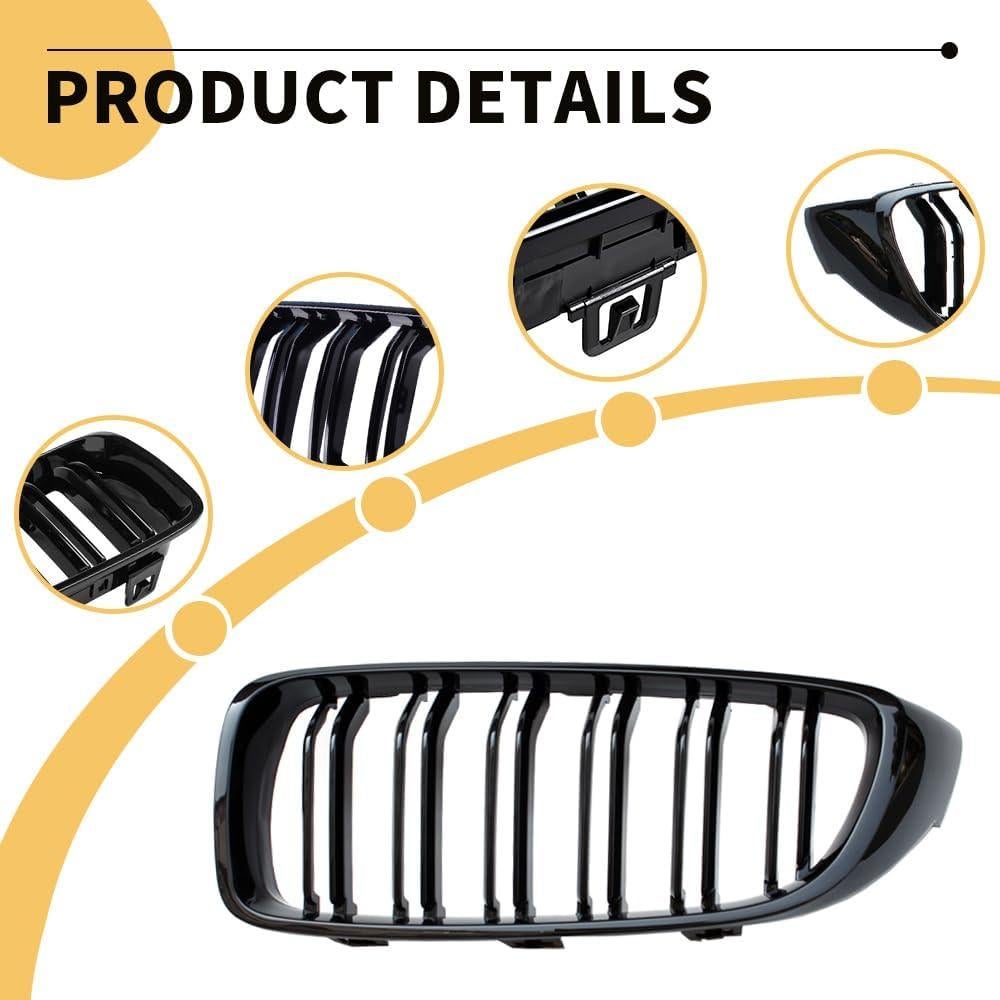 Rejilla Frontal MAXDOM para BMW Serie 4 F32 F33 F36 2014-2020