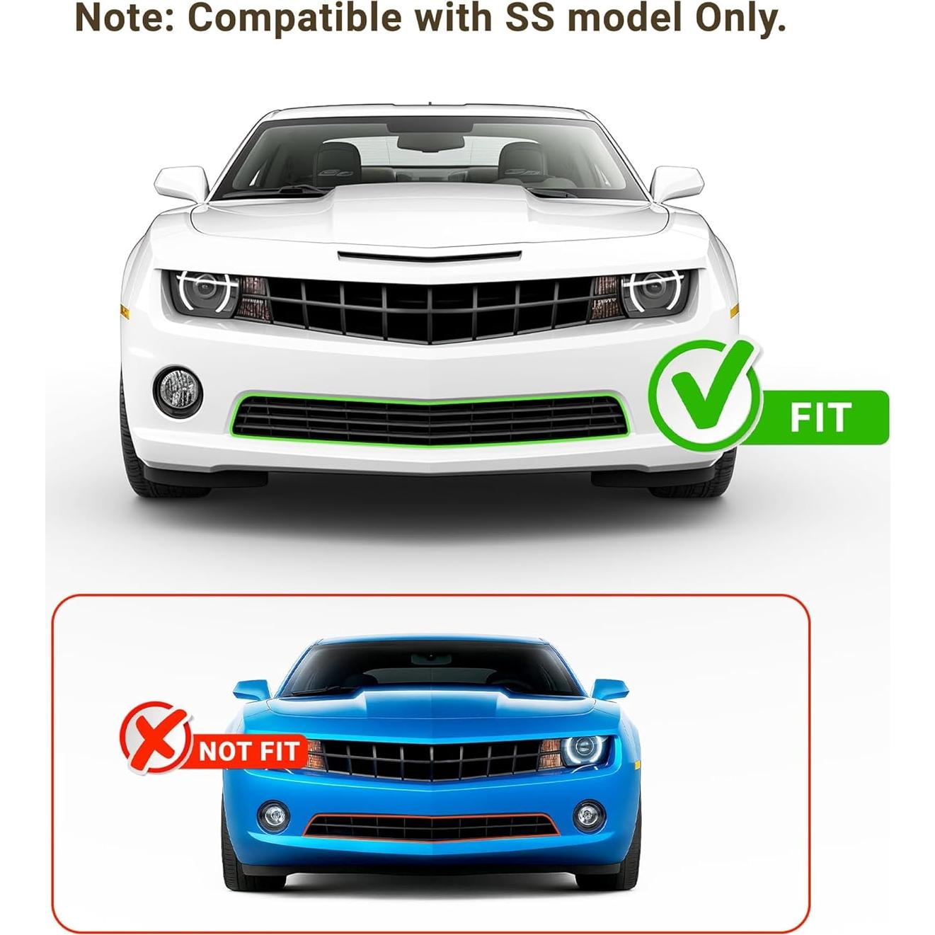 Rejilla Inferior Frontal KUAFU para Chevy Camaro SS 2010-2013