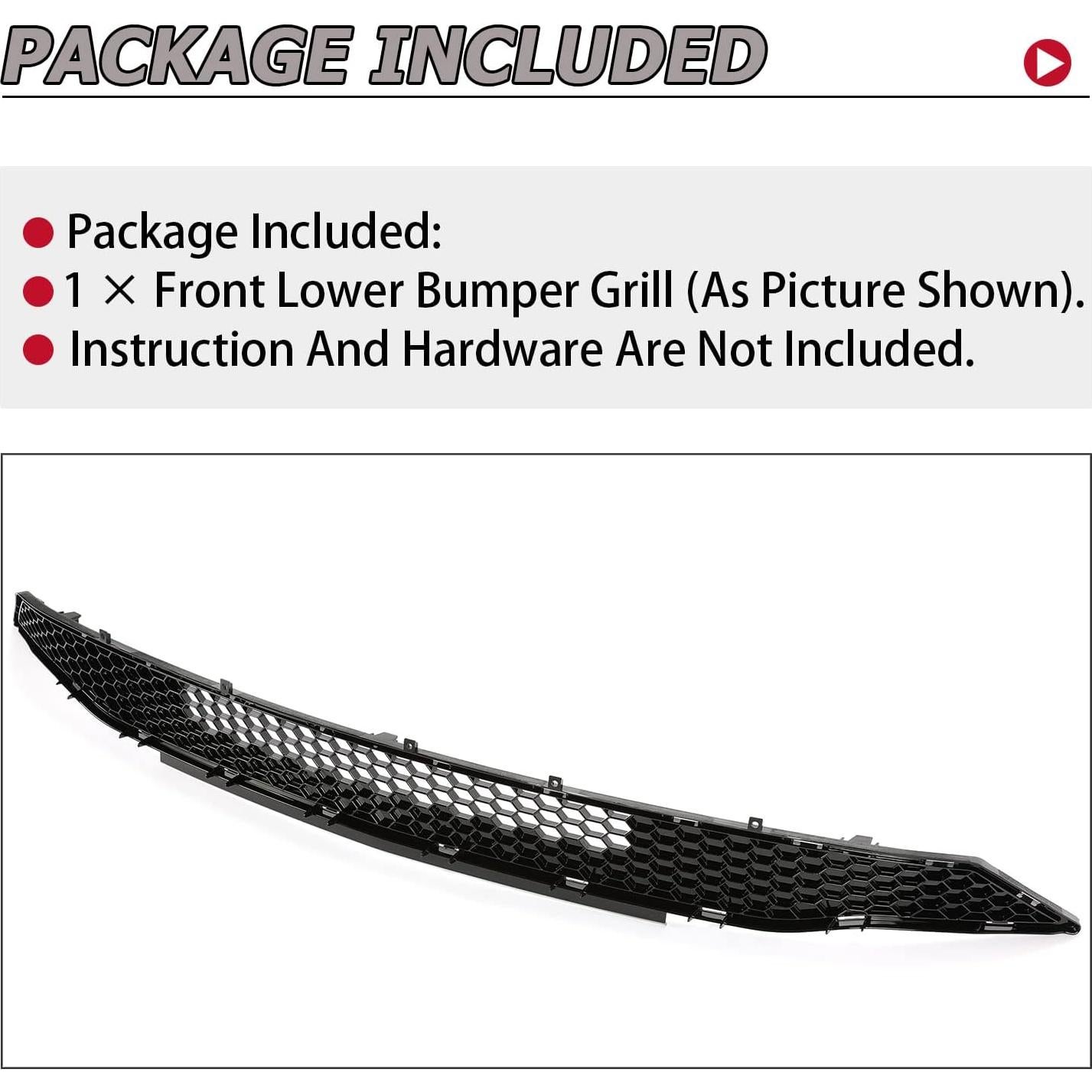 Rejilla Inferior Delantera HECASA Ford Mustang 2018-2021 Negro