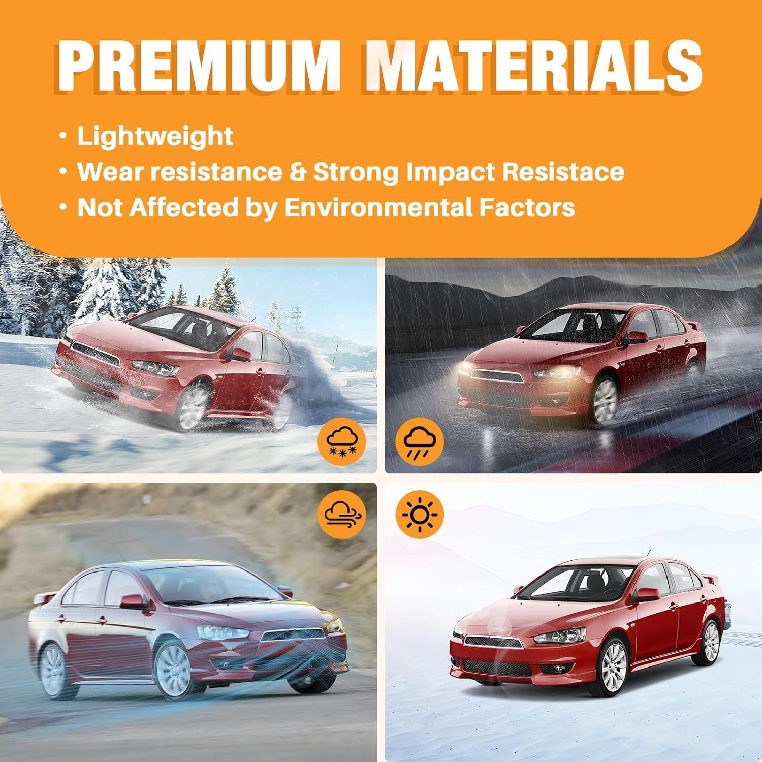 Conjunto parrilla parachoques frontal cromado CarPartsDepot para Mitsubishi Lancer 2008-2015