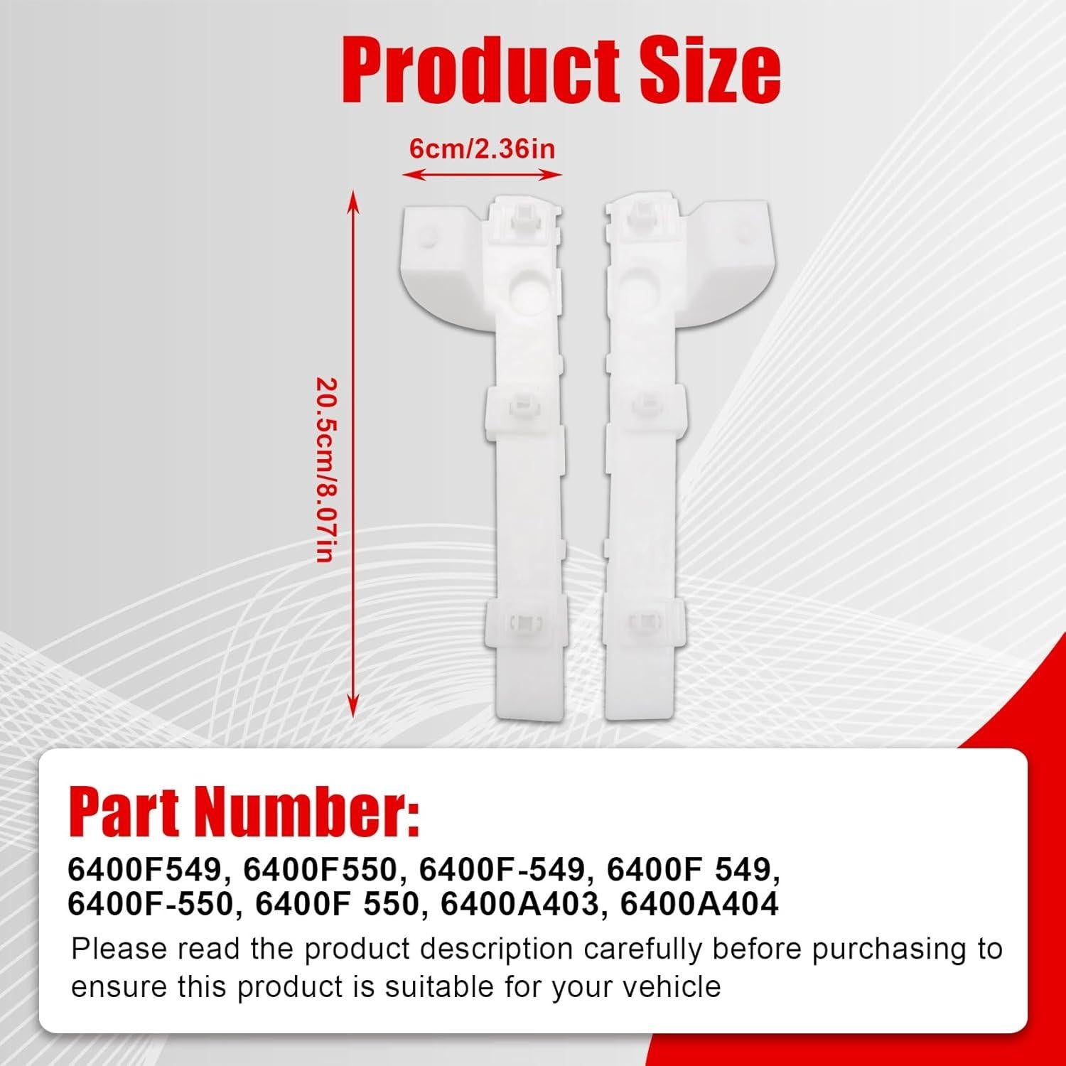 Soporte de Parachoques Frontal FZJDSD para Mitsubishi Lancer 2008-2017