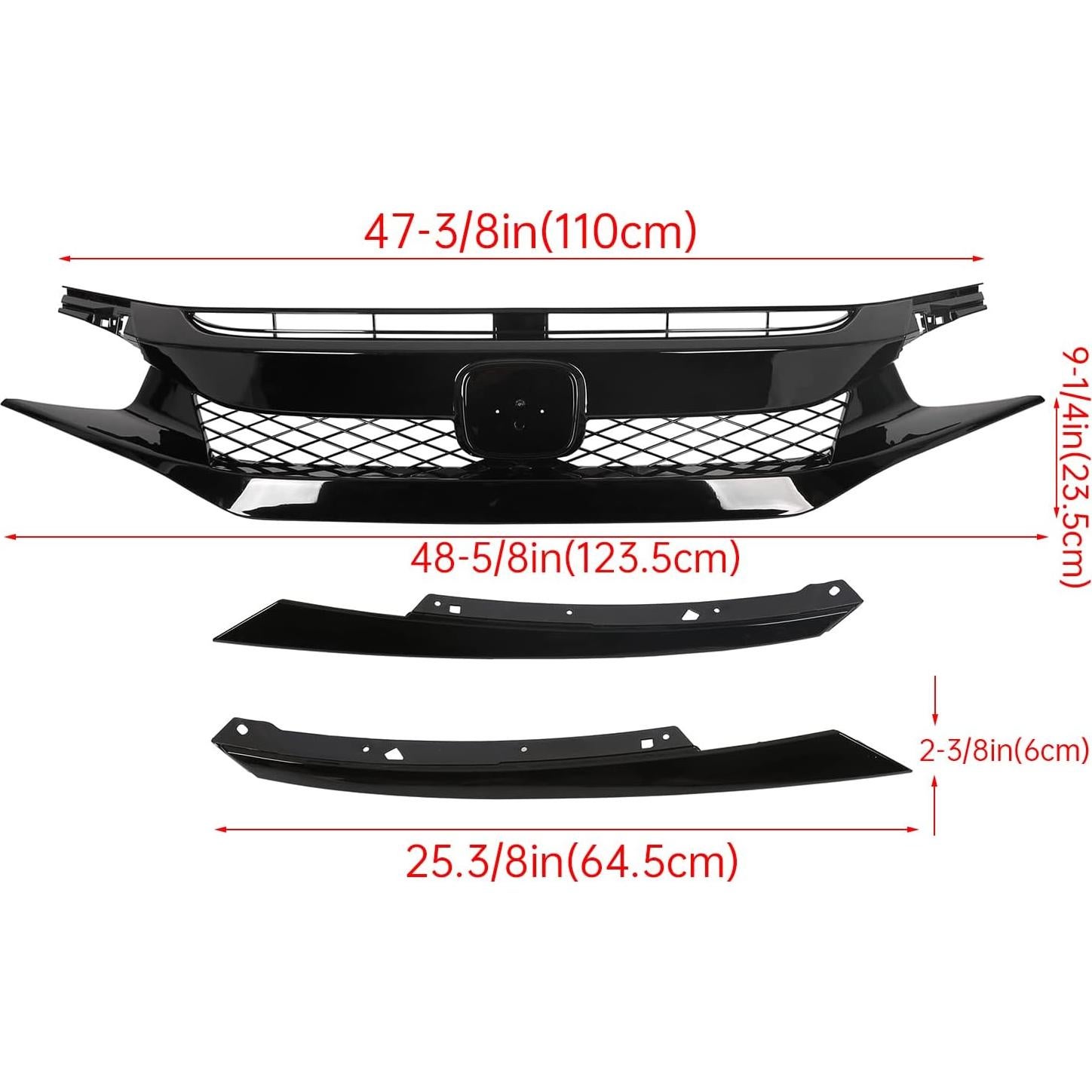 Rejilla Parachoques Frontal ECOTRIC Honda Civic 2019-2021