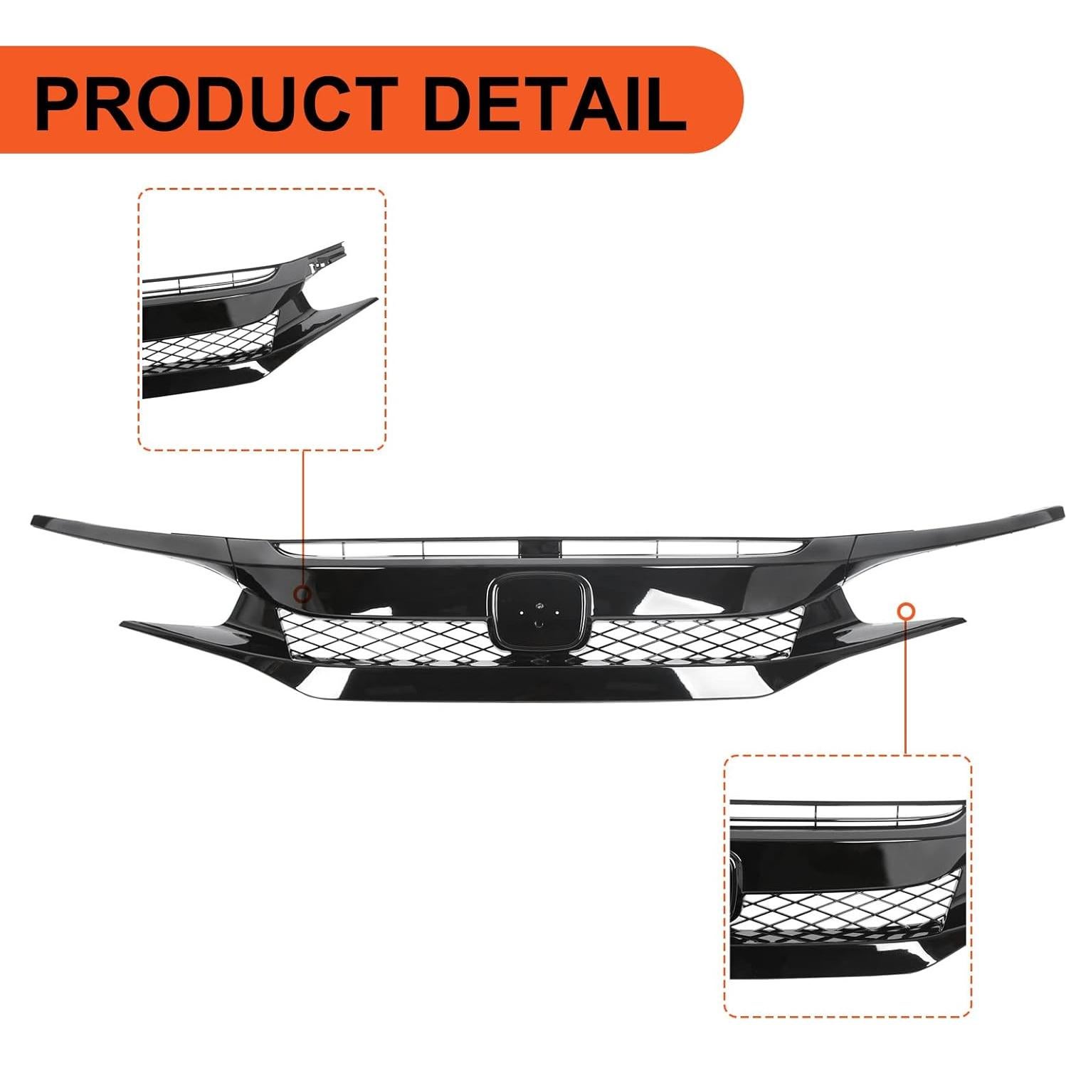 Rejilla Parachoques Frontal ECOTRIC Honda Civic 2019-2021