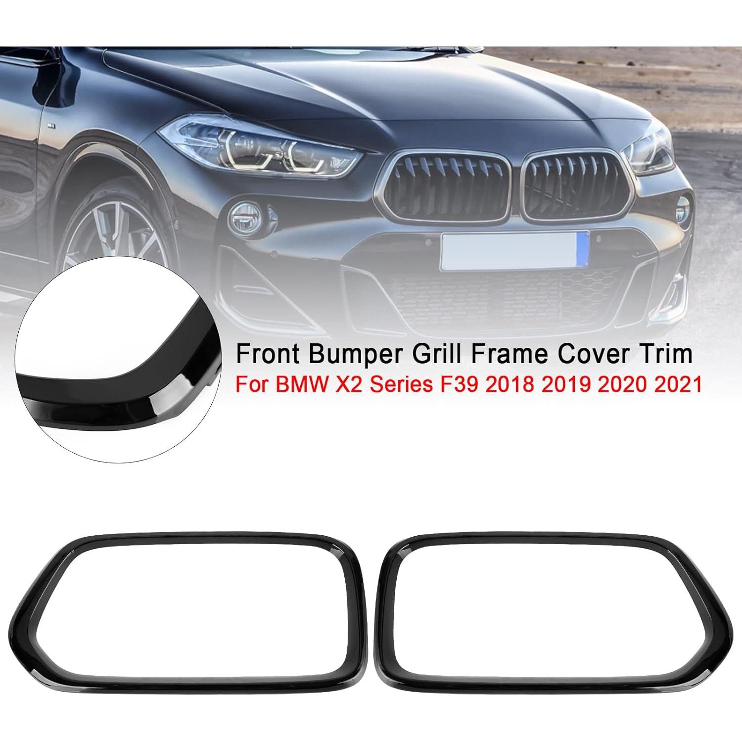 Cubierta de Marco de Parrilla Frontal Topteng para BMW X2 F39 2018-2021