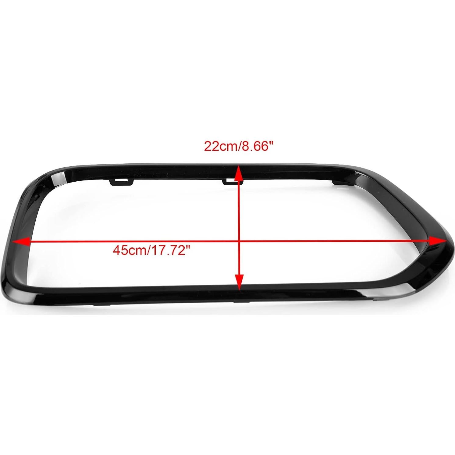 Cubierta de Marco de Parrilla Frontal Topteng para BMW X2 F39 2018-2021