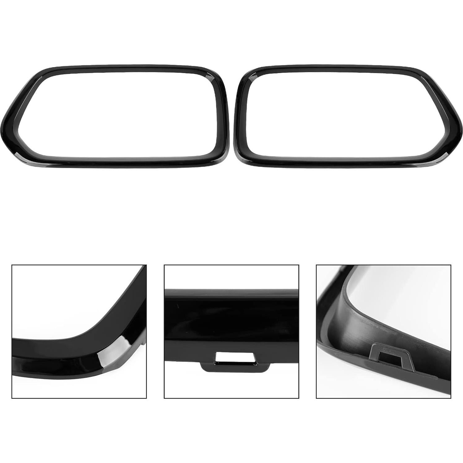 Cubierta de Marco de Parrilla Frontal Topteng para BMW X2 F39 2018-2021