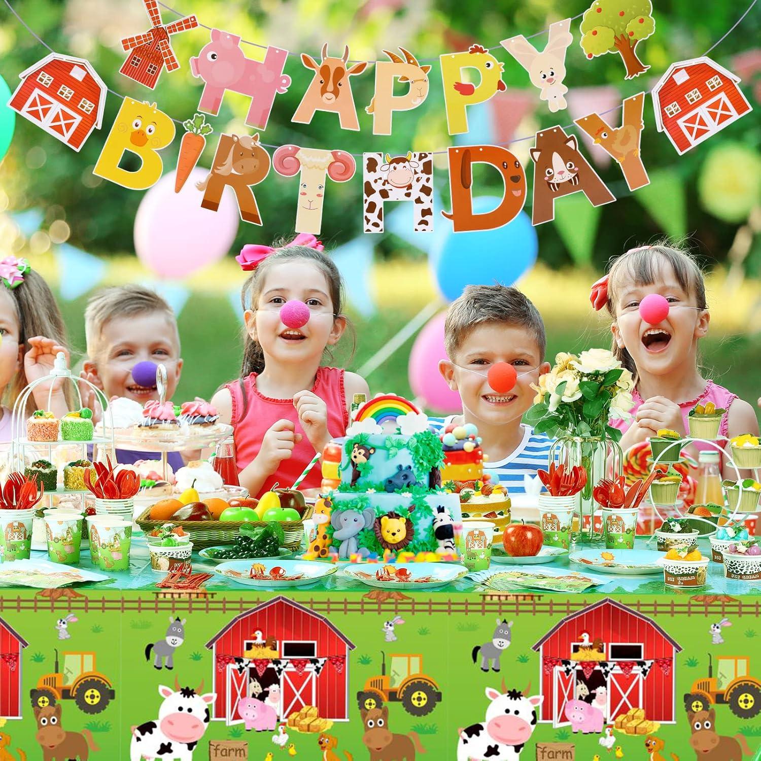 171 Piezas Fiesta Temática Animales de Granja Pajean