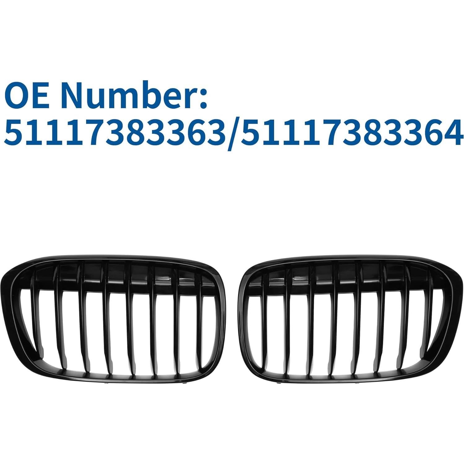 Parrilla de Parachoques Delantero X AUTOHAUX para BMW X1 F48 16-22