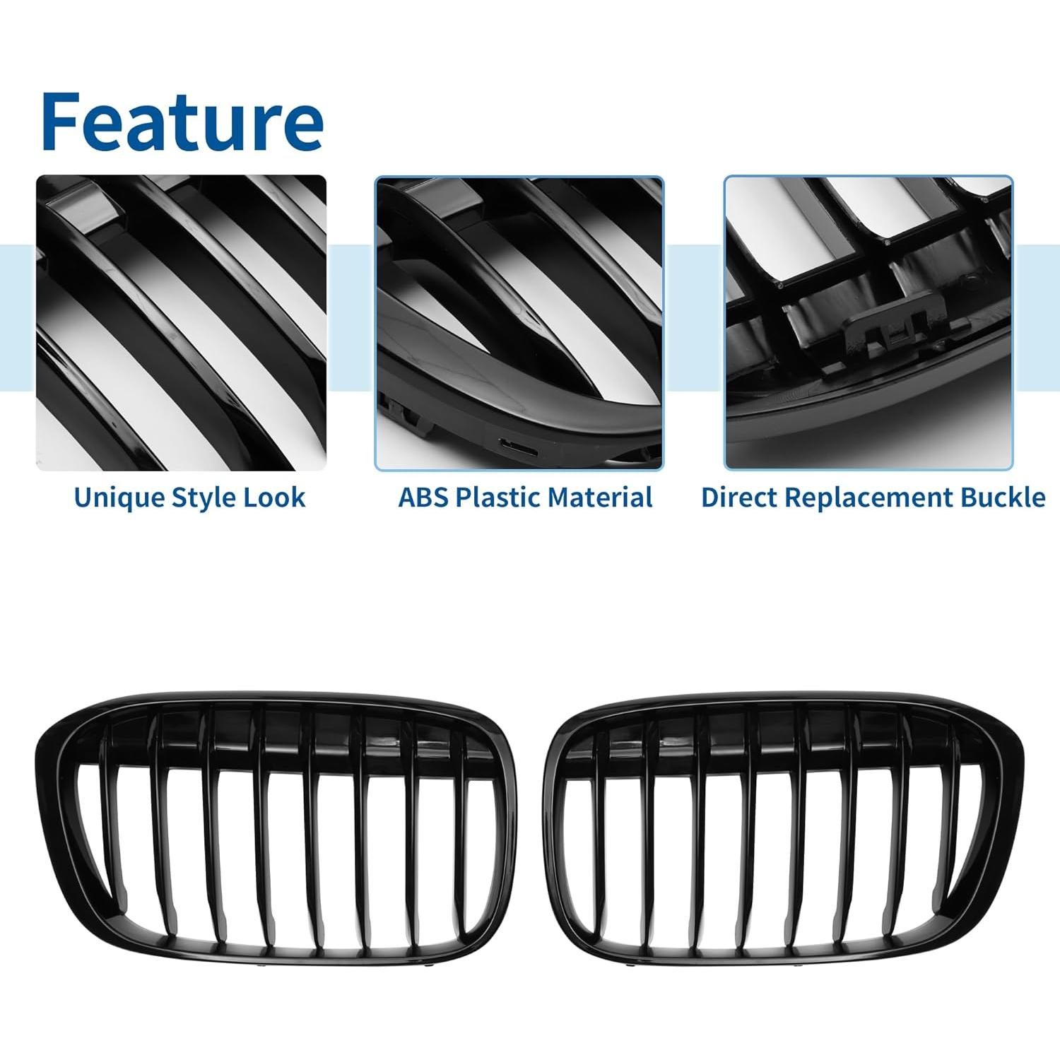 Parrilla de Parachoques Delantero X AUTOHAUX para BMW X1 F48 16-22