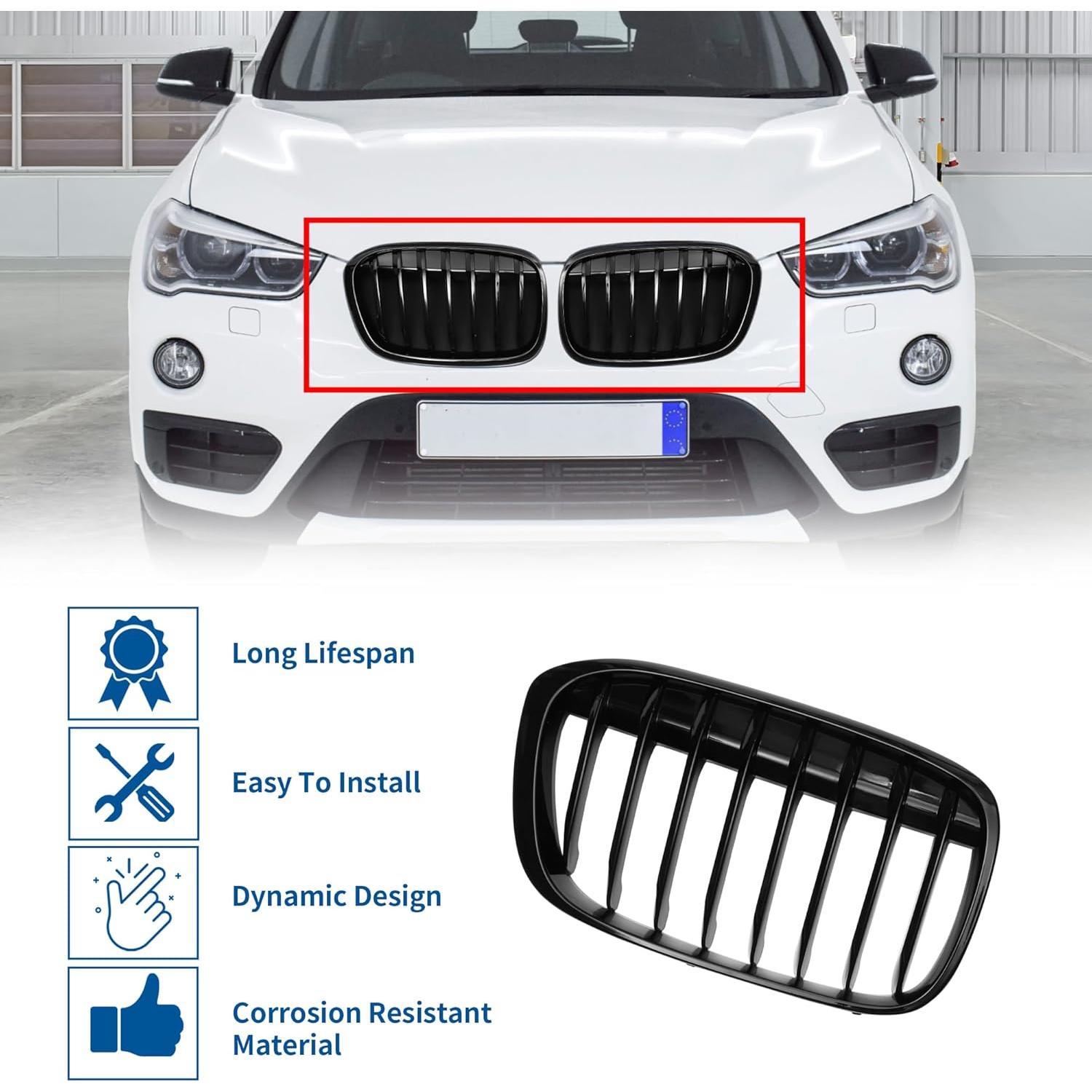 Parrilla de Parachoques Delantero X AUTOHAUX para BMW X1 F48 16-22