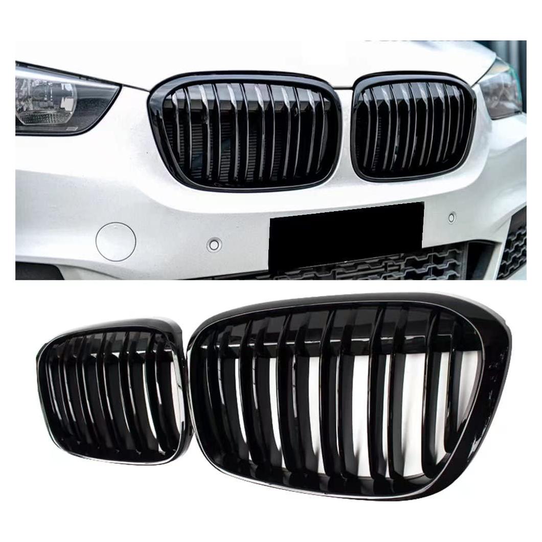Rejilla Frontal BMW X1 F48 2016-2019 SINSOCJ Negro Brillante