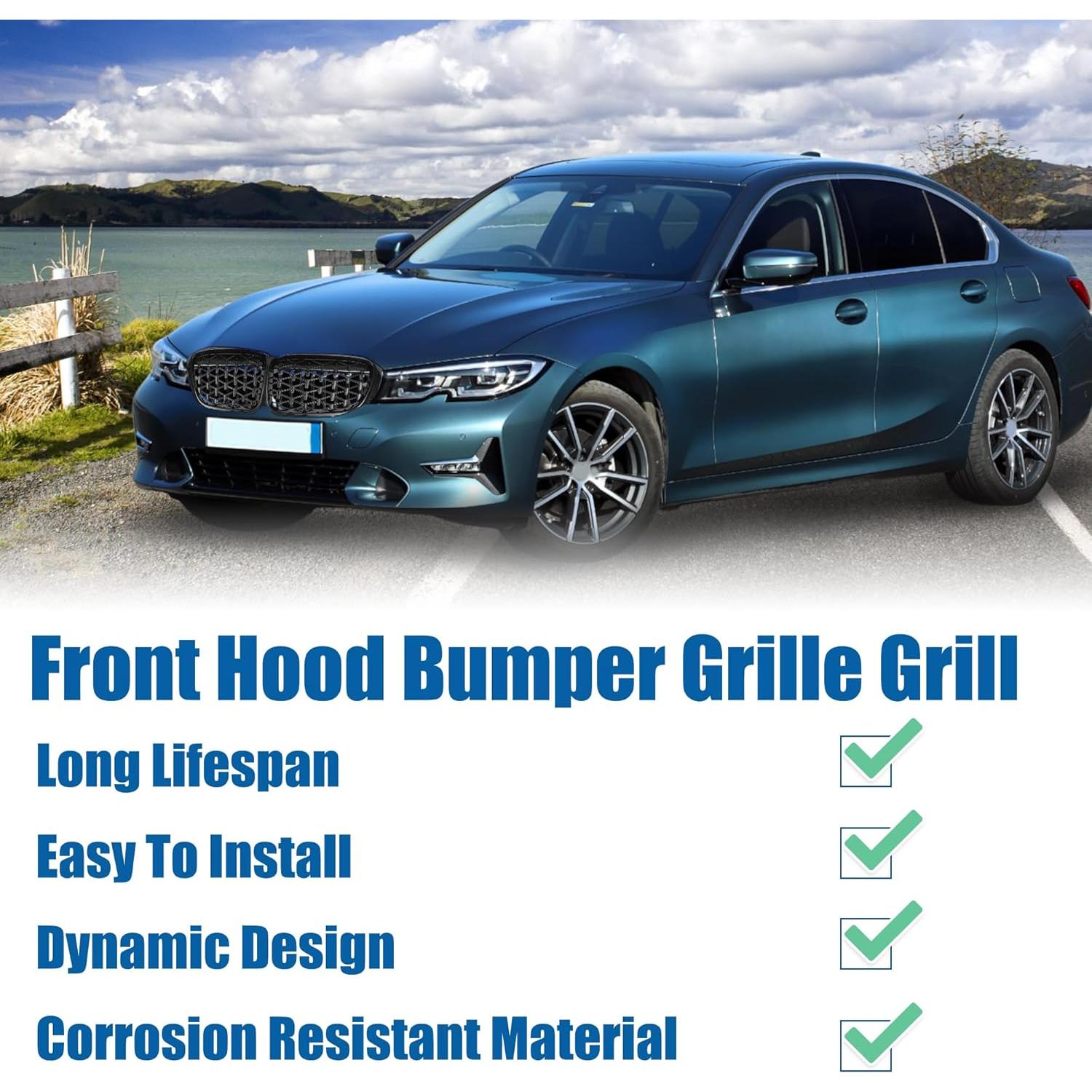 Parrilla del Parachoques Frontal BMW X3 F25 2014-2017 Negro