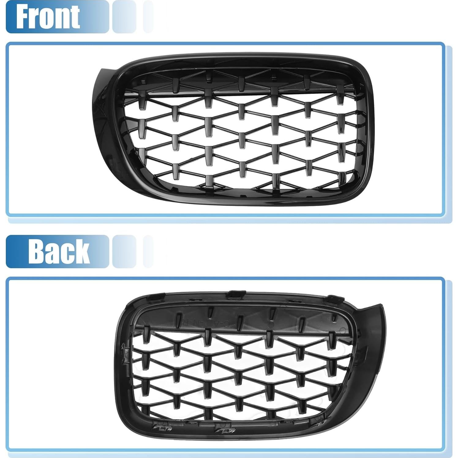 Parrilla del Parachoques Frontal BMW X3 F25 2014-2017 Negro