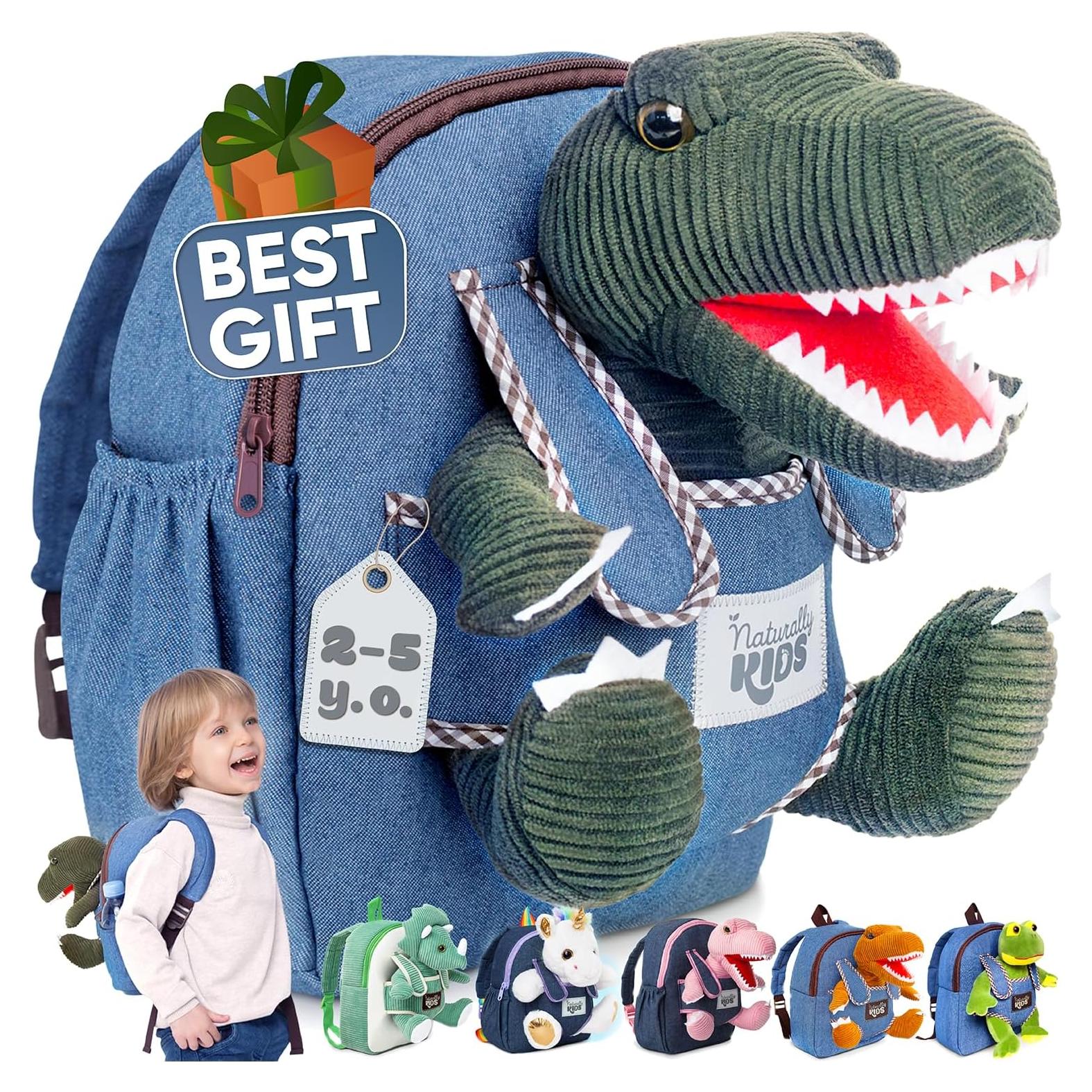 Mochila Dinosaurio Verde Naturally KIDS 25x20x8 cm