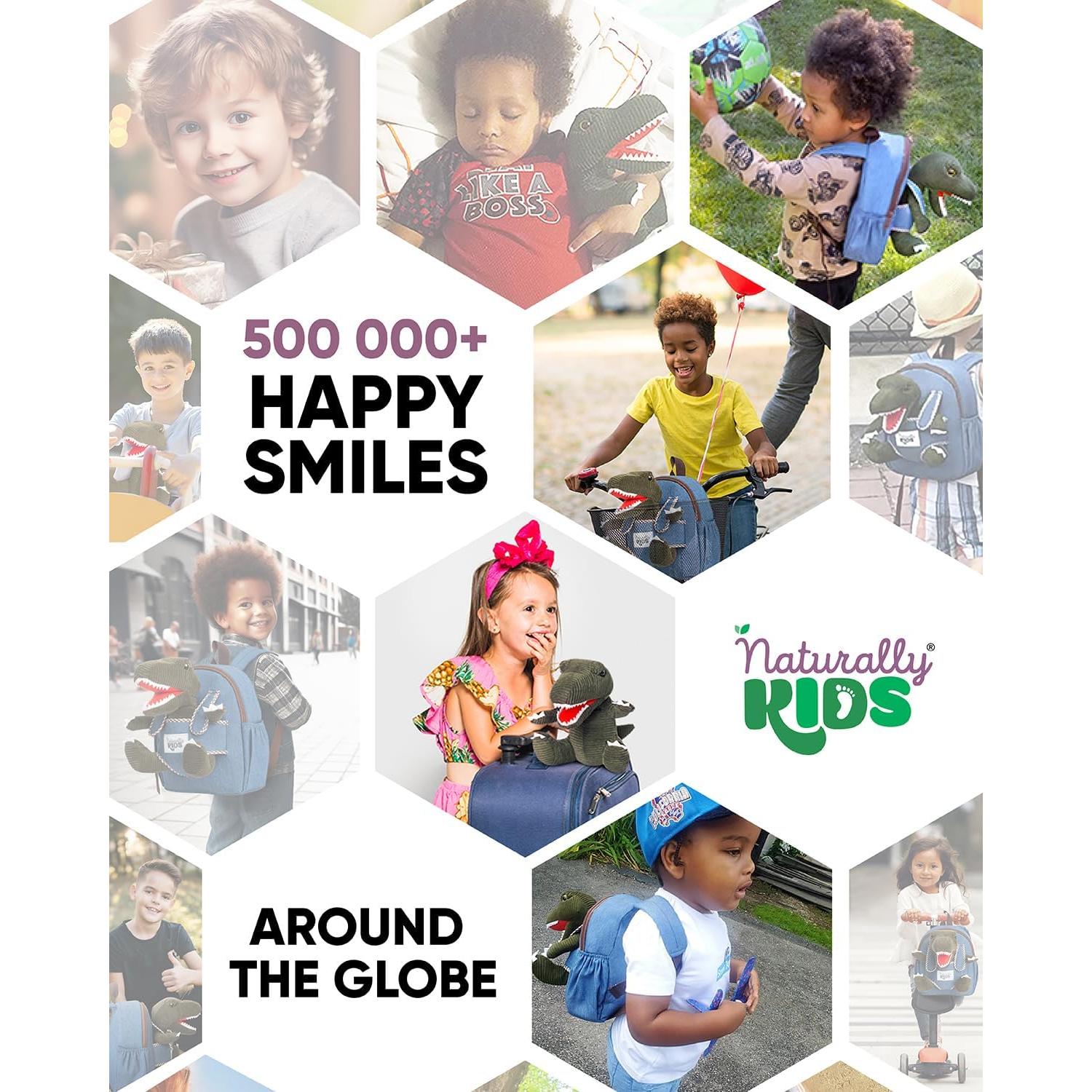 Mochila Dinosaurio Verde Naturally KIDS 25x20x8 cm