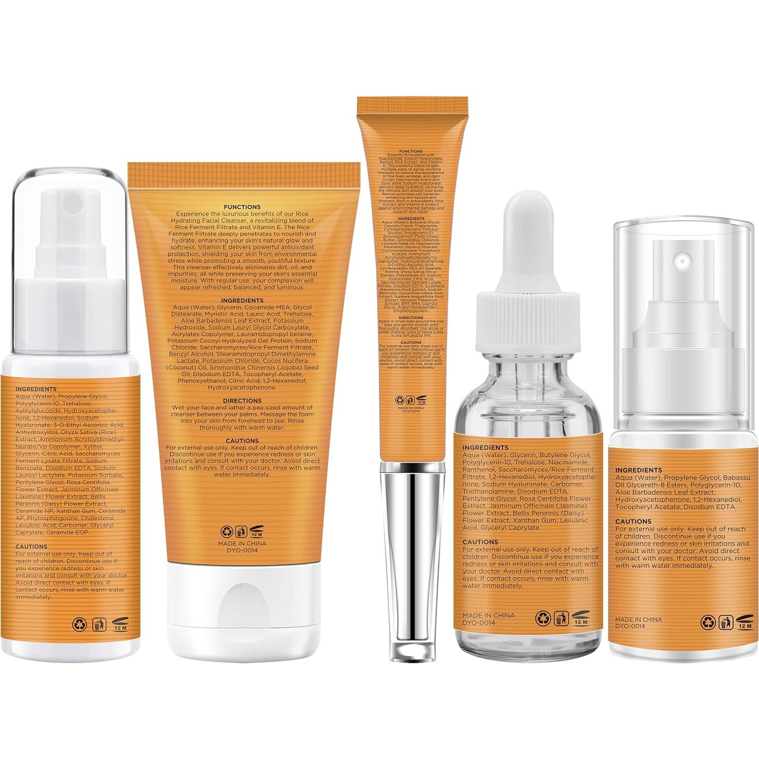 Set de Cuidado de la Piel DOYEEWO Hidratante y Antienvejecimiento