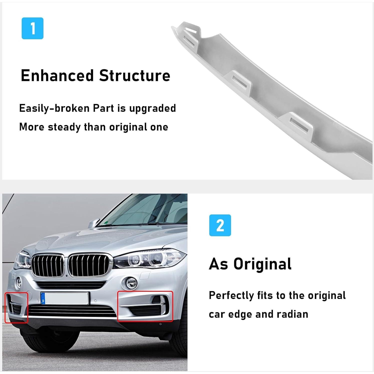 Moldura de Parachoques Frontal TTCR-II para BMW X5 F15 2014-2018