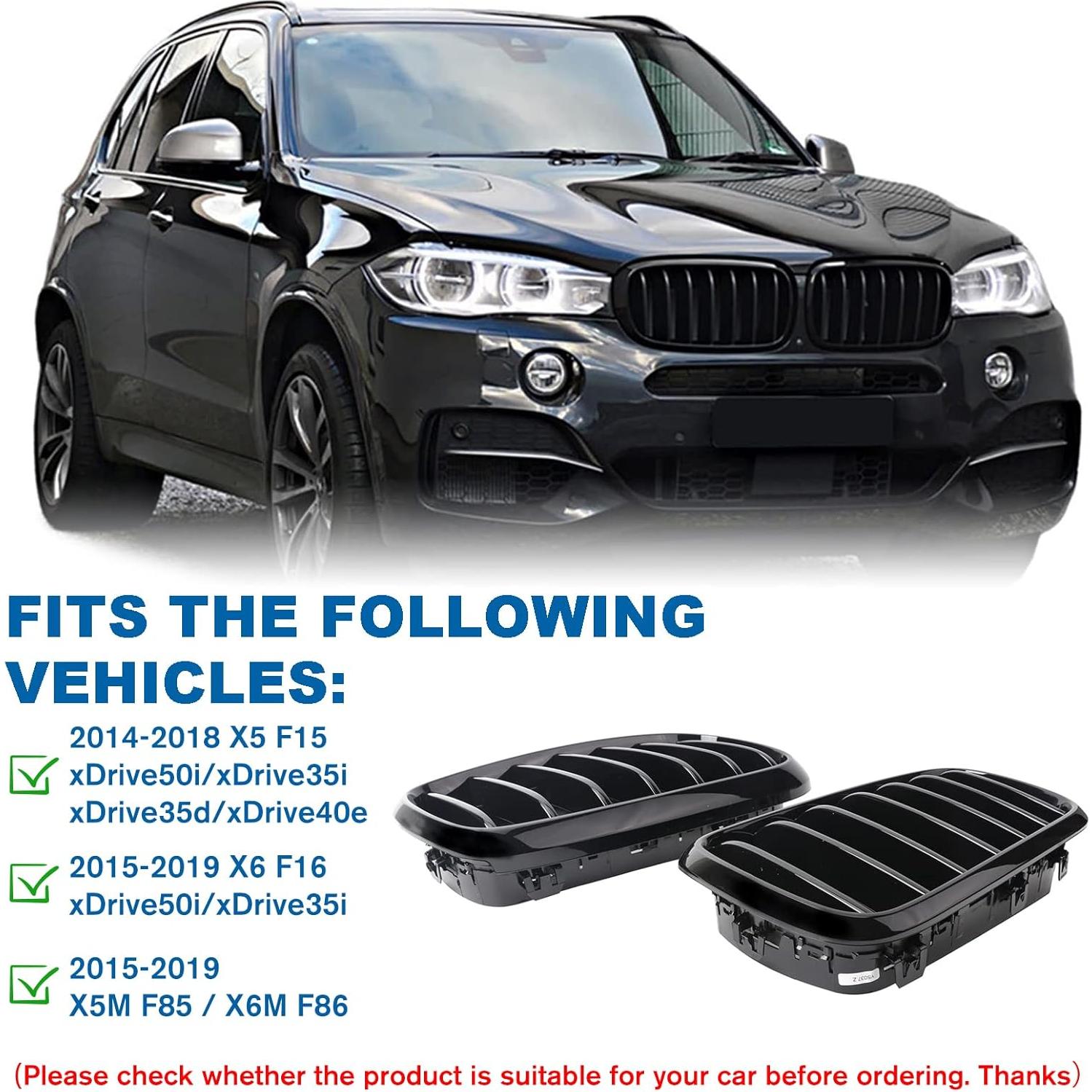 Rejilla Parachoques Frontal BILLDIO F15 F16 Negro Brillante