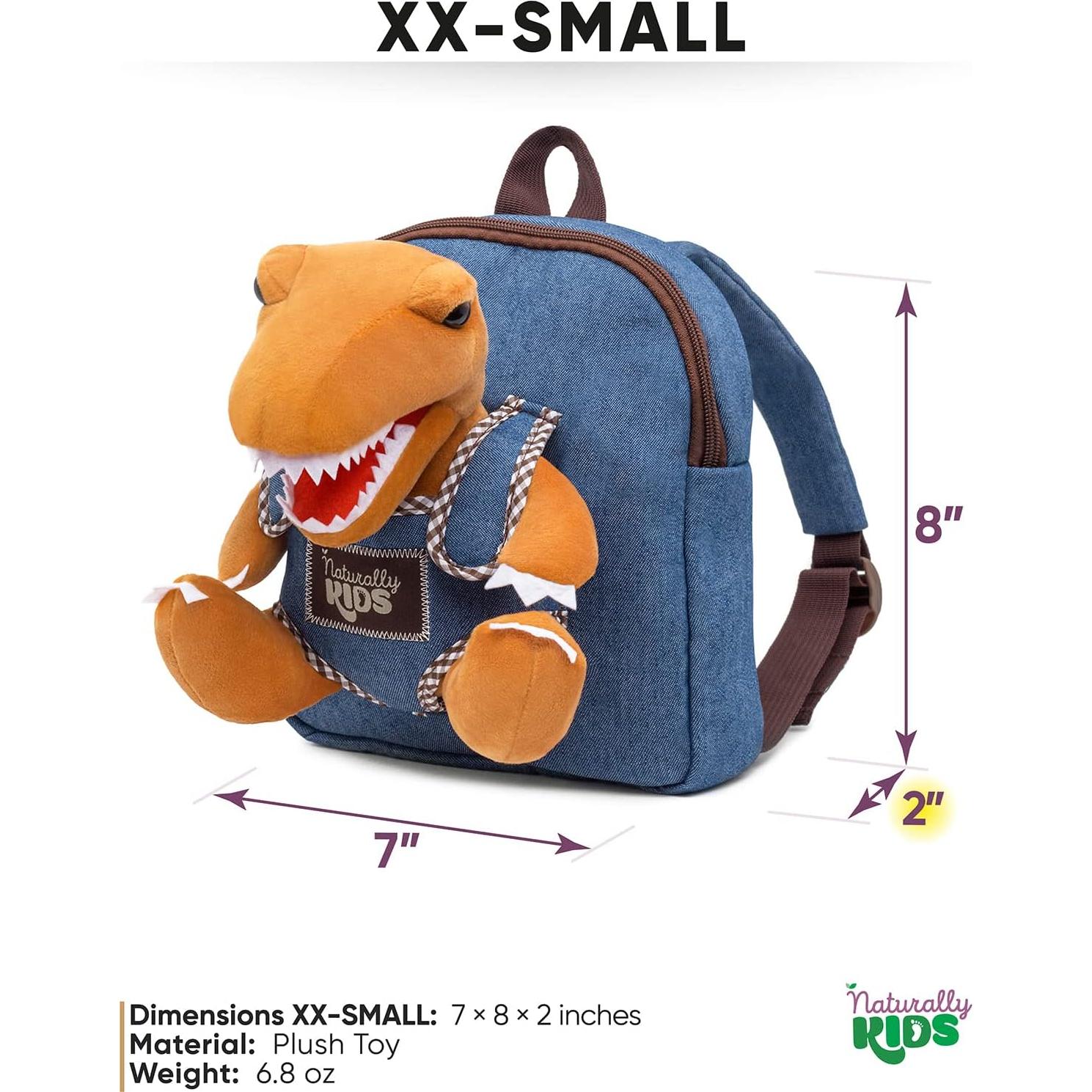 Mini Mochila Dinosaurio Naturally KIDS 17,78x15,24cm
