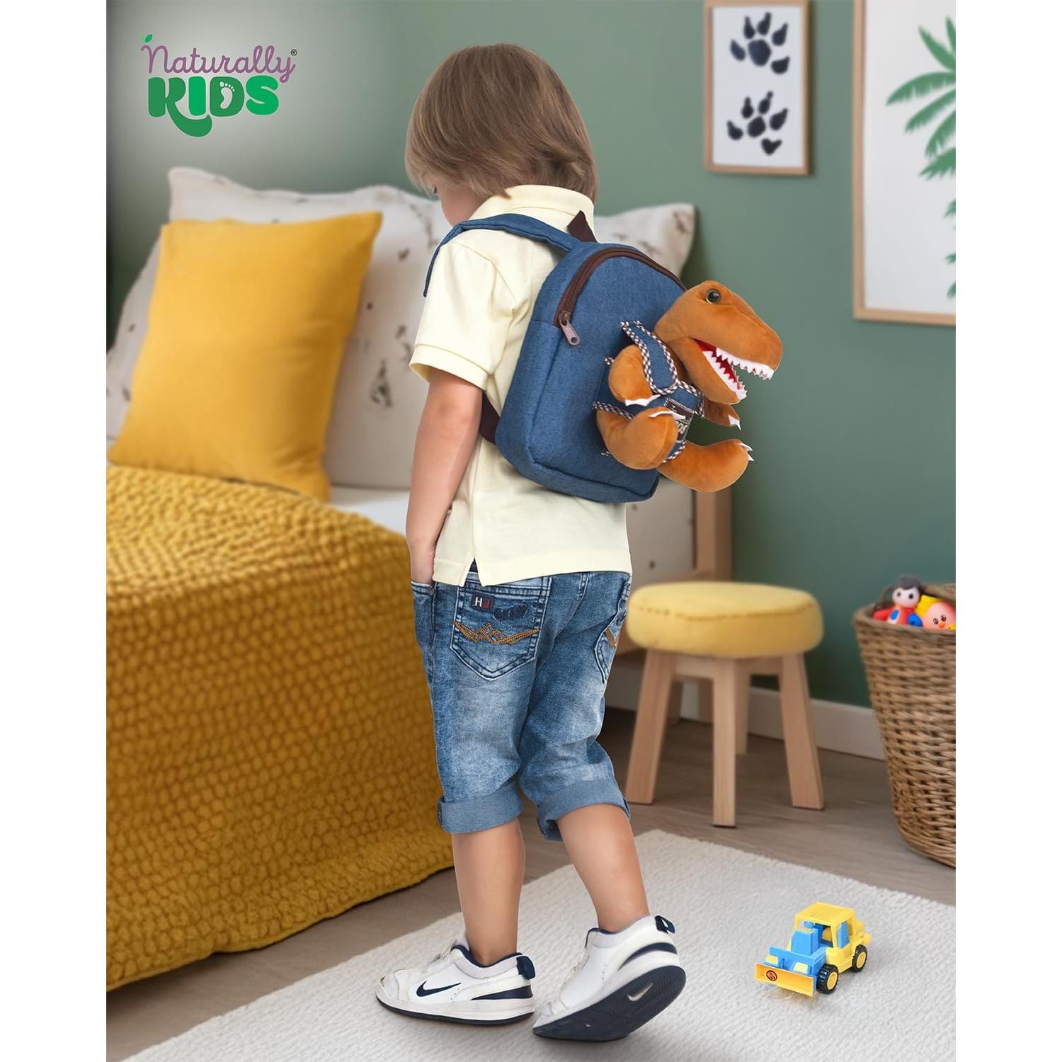 Mini Mochila Dinosaurio Naturally KIDS 17,78x15,24cm